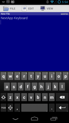 Screenshot of the application Technical Keyboard - #4