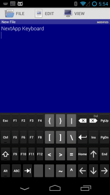 Screenshot of the application Technical Keyboard - #5