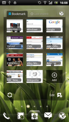 Screenshot of the application EZ Bookmark Widget - #1