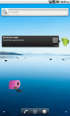 Screenshot of the application Toilet paper widget - #3