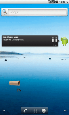 Screenshot of the application Toilet paper widget - #5