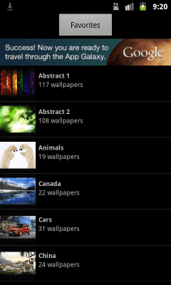 Screenshot of the application Wallpapers Ultimate - #1