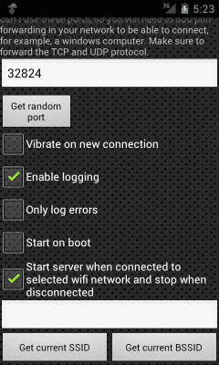 Screenshot of the application Time Server - #3