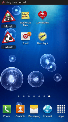 Screenshot of the application Mute It - Widget - scheduled - #3