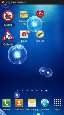 Screenshot of the application Mute It - Widget - scheduled - #4