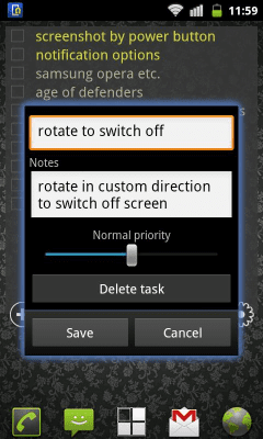 Screenshot of the application To Do List Widget Lite - #2