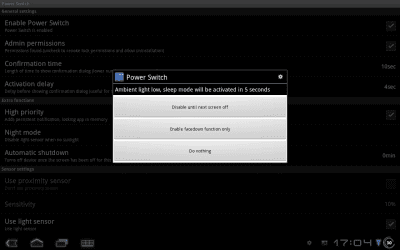 Screenshot of the application Power Switch Lite - #2