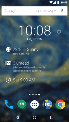 Screenshot of the application DashClock Widget - #1