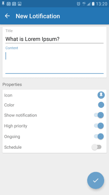 Screenshot of the application Lotify - #3