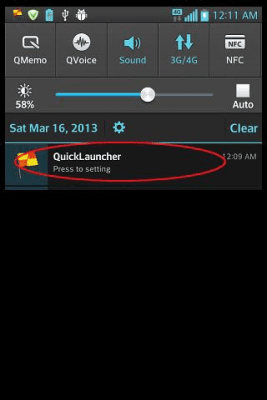 Screenshot of the application Quick Launcher - #1