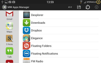 Screenshot of the application MultiWindow Apps Manager - #3