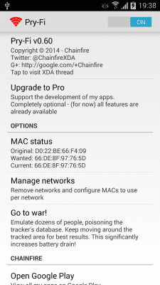 Screenshot of the application [root] Pry-Fi - #2