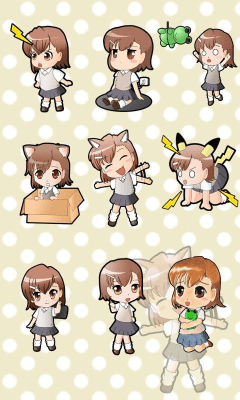 Screenshot of the application Chibi Biribiri Clock Widget - #3