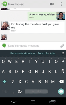 Screenshot of the application Android L Keyboard - #2