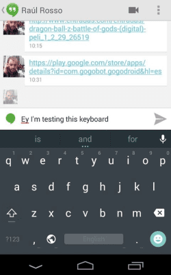 Screenshot of the application Android L Keyboard - #4