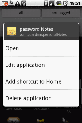 Screenshot of the application App Name Editor - #3