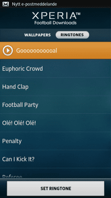 Screenshot of the application Xperia Football Downloads - #3