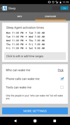Screenshot of the application Agent - do not disturb & more - #6