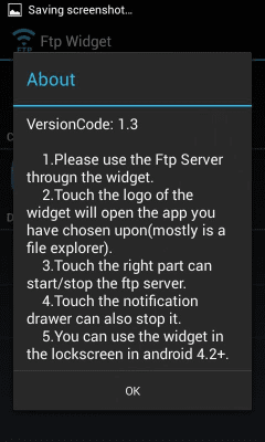 Screenshot of the application Ftp Widget - #4