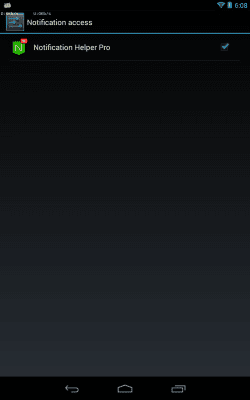 Screenshot of the application Notification Helper *ROOT* - #3
