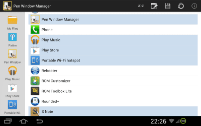 Screenshot of the application PEN Window Manager - #1