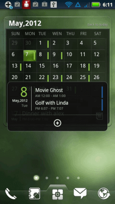 Screenshot of the application EZ Calendar Widget - #6