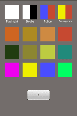 Screenshot of the application ScreenLight Flashlight/Strobe - #2