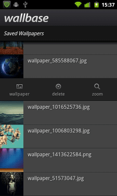 Screenshot of the application Wallbase HD Wallpapers - #4