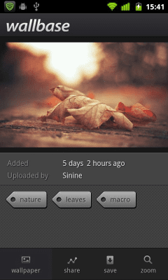 Screenshot of the application Wallbase HD Wallpapers - #6
