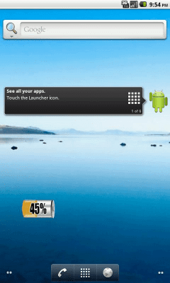 Screenshot of the application Cool Battery Widget - #4