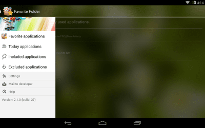 Screenshot of the application Favorite Folder - #8