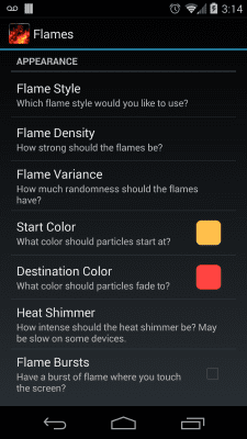 Screenshot of the application KF Flames Free Live Wallpaper - #6