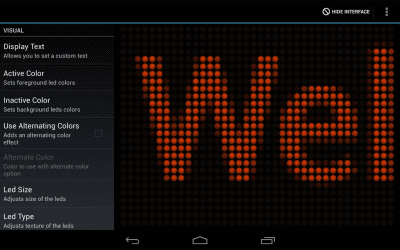 Screenshot of the application LED Flash Light Text Message - #1