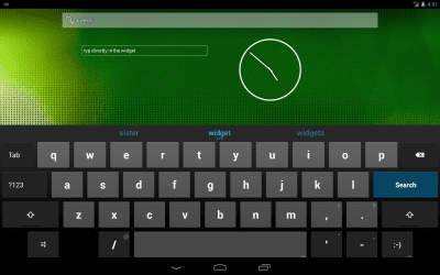 Screenshot of the application Simple Search Widget - #5