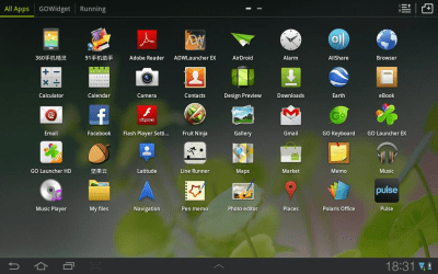 Screenshot of the application GO Launcher HD for Pad - #2