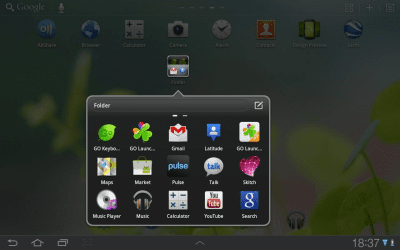 Screenshot of the application GO Launcher HD for Pad - #4