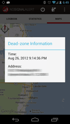 Screenshot of the application No Signal Alert - #4