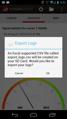 Screenshot of the application No Signal Alert - #6