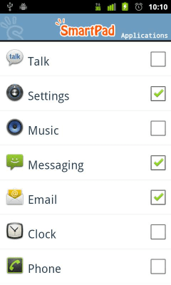 Screenshot of the application SmartPad Lite - #3