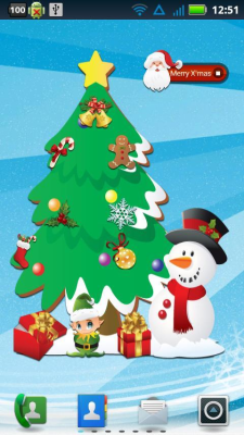 Screenshot of the application Christmas Tree Widget - #1