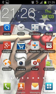 Screenshot of the application American Flag Apple Pie 3D LWP - #1