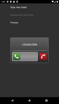 Screenshot of the application Tiny Call Confirm - #4
