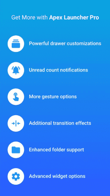 Screenshot of the application Apex Launcher Classic - #7