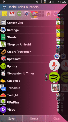 Screenshot of the application Dock4Droid - #4