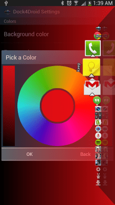 Screenshot of the application Dock4Droid - #5