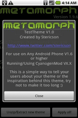 Screenshot of the application MetaMorph - #2