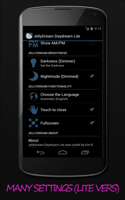 Screenshot of the application JellyDream Daydream Lite - #2