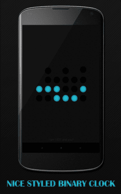 Screenshot of the application Binary Clock Daydream Lite - #1