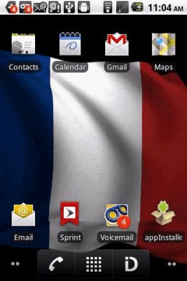 Screenshot of the application France Flag Live Wallpaper - #1