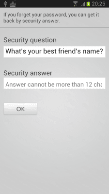 Screenshot of the application Super application lock - #6